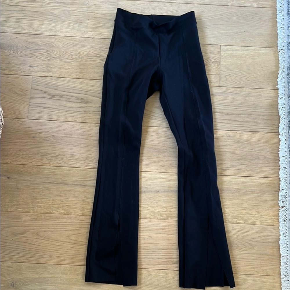 Commando Neoprene Split Leg Pant in Black